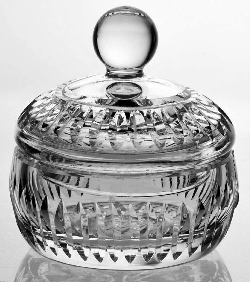 Vanity Small Candy/Powder Jar & Lid by Waterford Crystal-1
