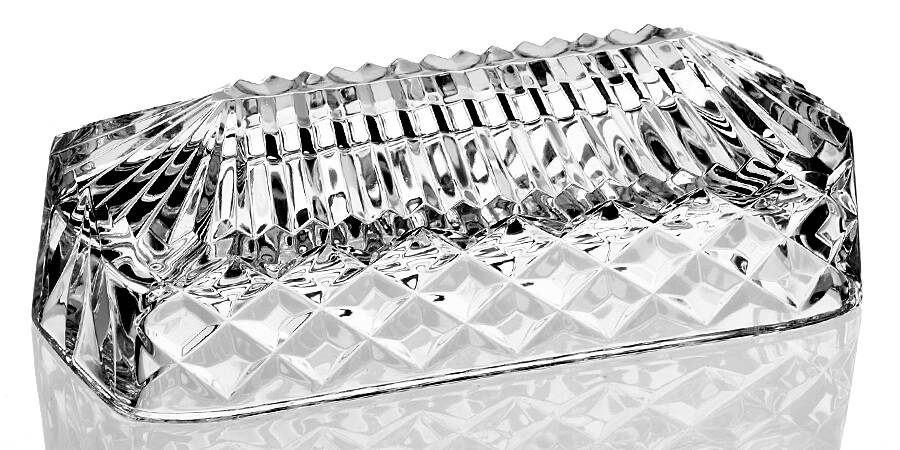 Butter Dishes Lid for 1/4 Pound Butter by Waterford Crystal-1