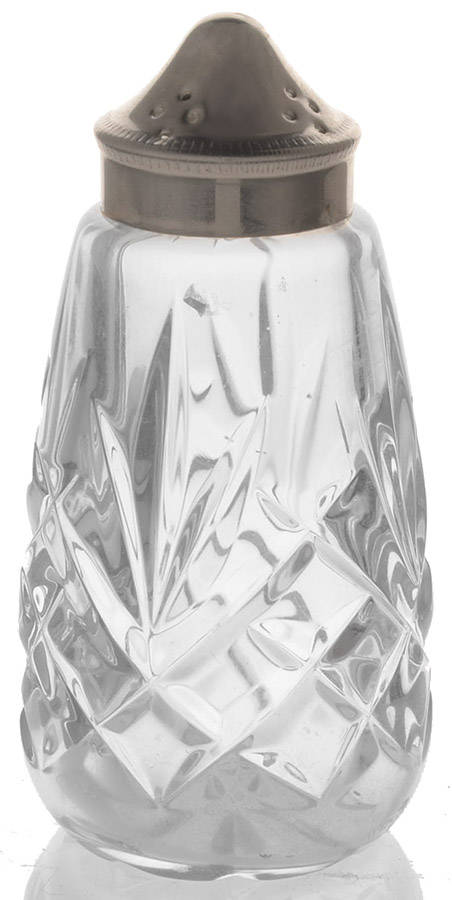 Salt & Pepper, Salt Dips Shaker with Metal Lid by Waterford Crystal-1