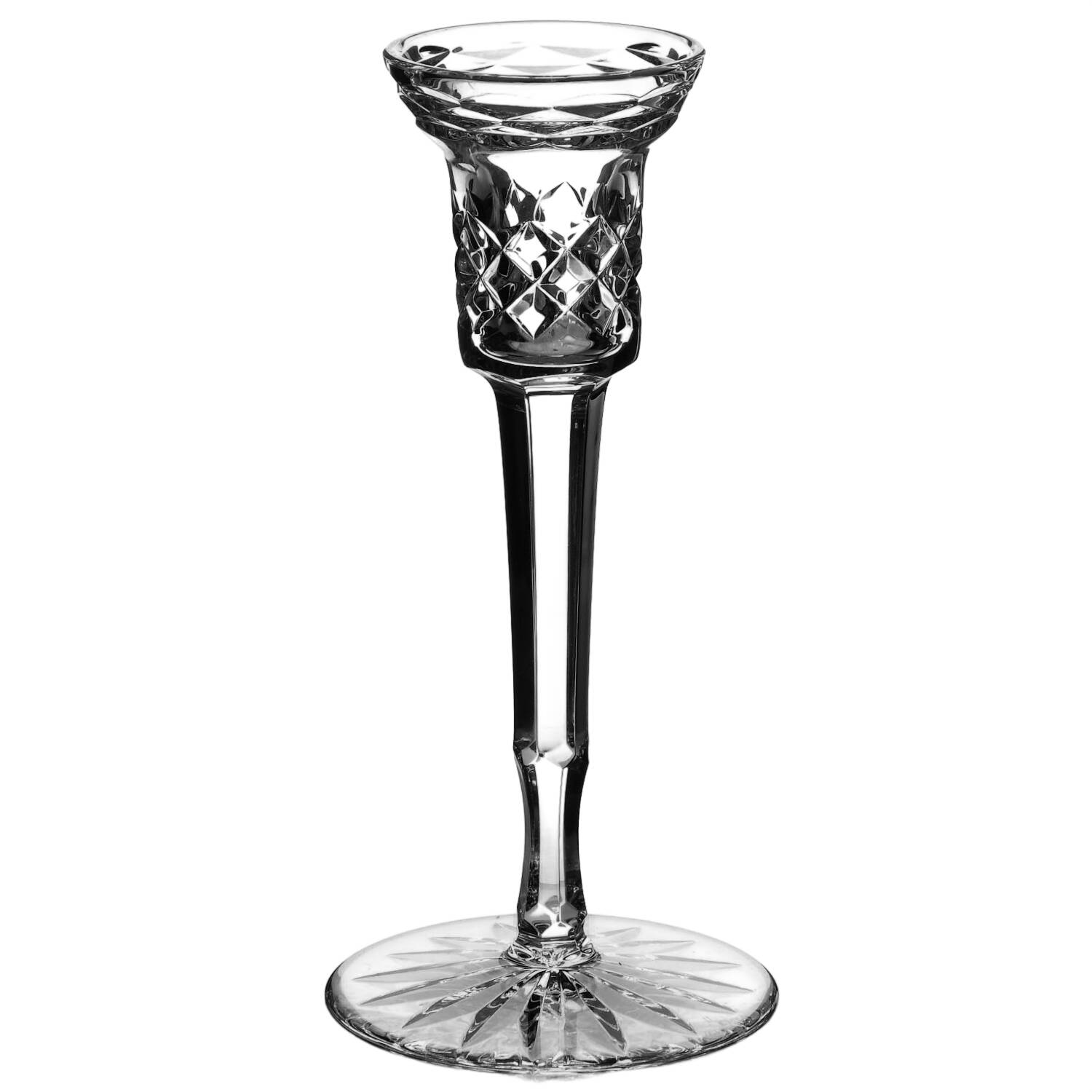 Candlesticks 7" Single Light Candlestick by Waterford Crystal-1
