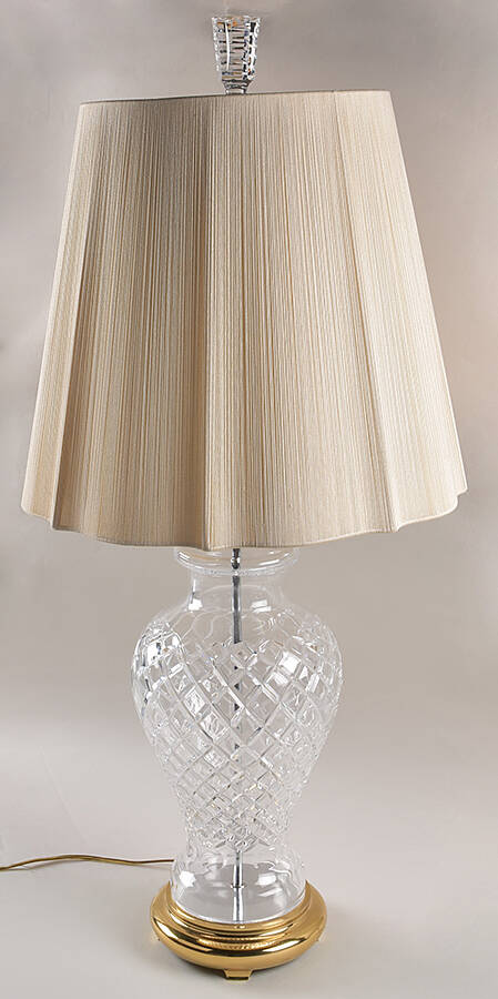 Lamps 34" Electric Lamp & Shade by Waterford Crystal-1