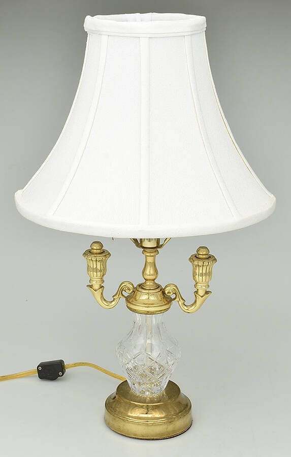 Lamps 19" Electric Lamp & Shade by Waterford Crystal-1