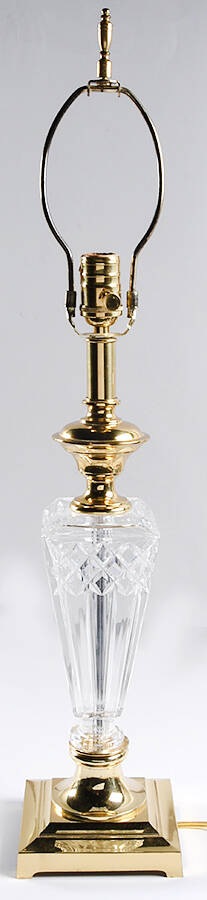 Lamps 27" Electric Lamp No Shade by Waterford Crystal-1