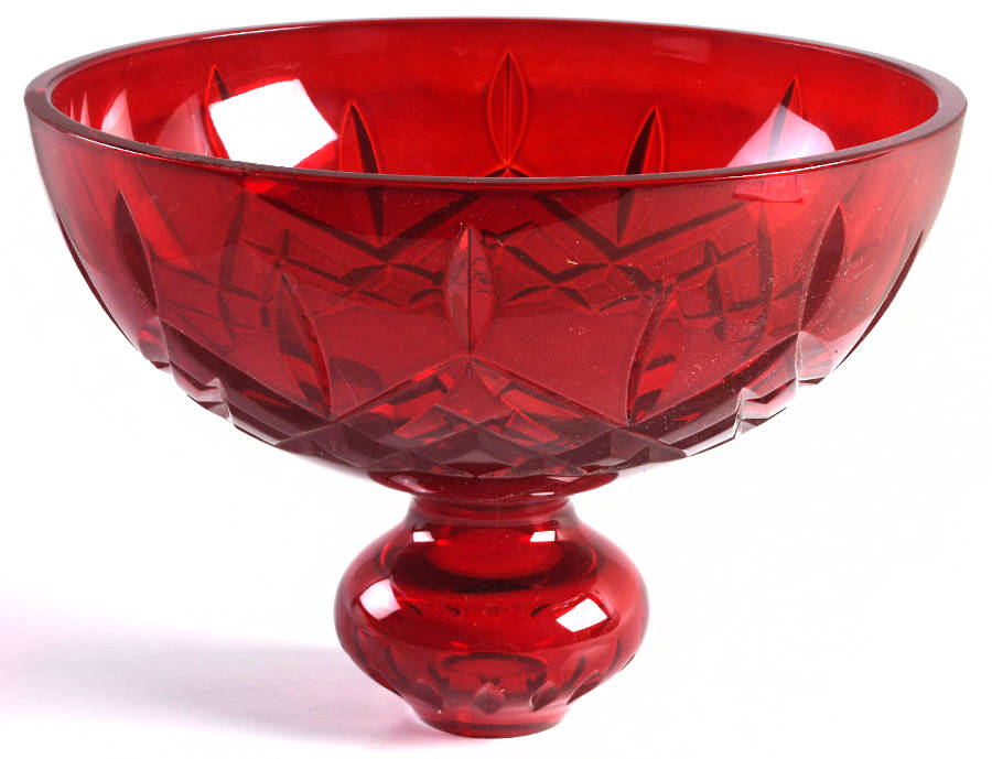 Lismore Red B.8 End Bowl by Waterford Crystal-1
