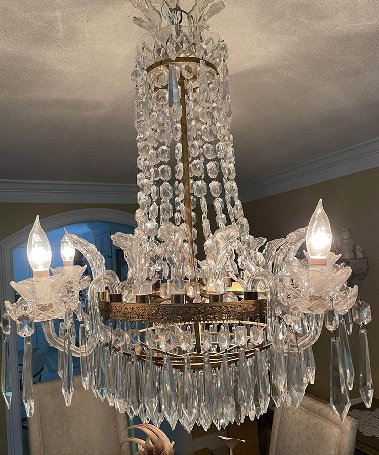 D5B 5 Arm Chandelier by Waterford Crystal-1
