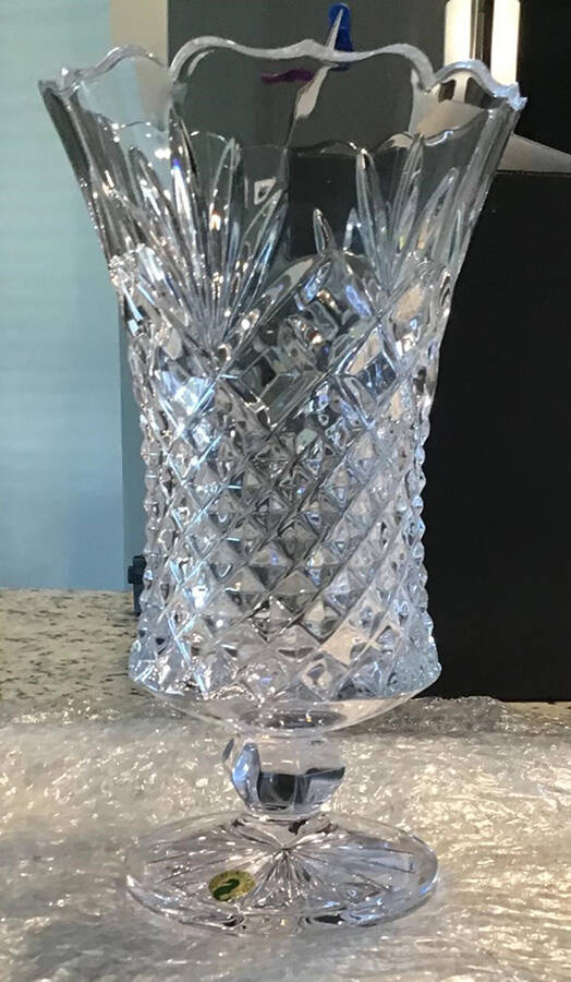 Sullivan 11" Footed Vase by Waterford Crystal-1