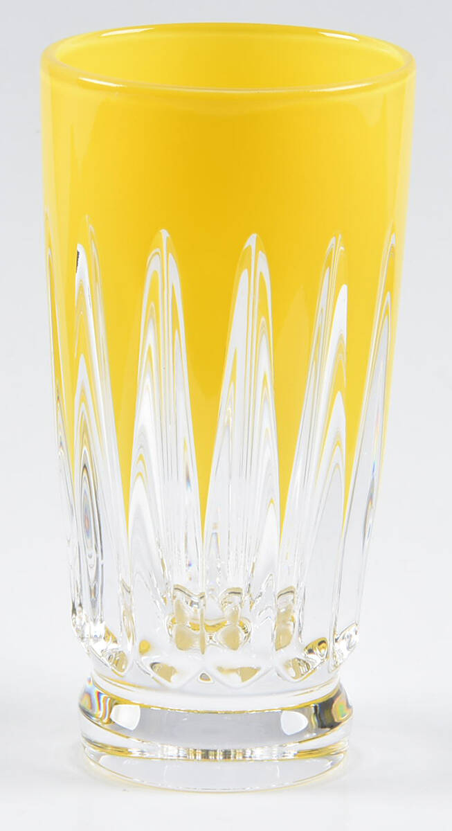 New Year Fireworks Yellow Shot Glass by Waterford Crystal-1
