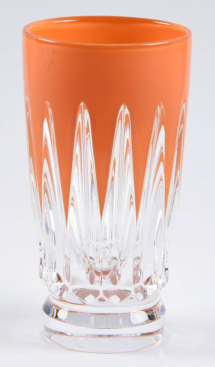 New Year Fireworks Orange Shot Glass by Waterford Crystal-1