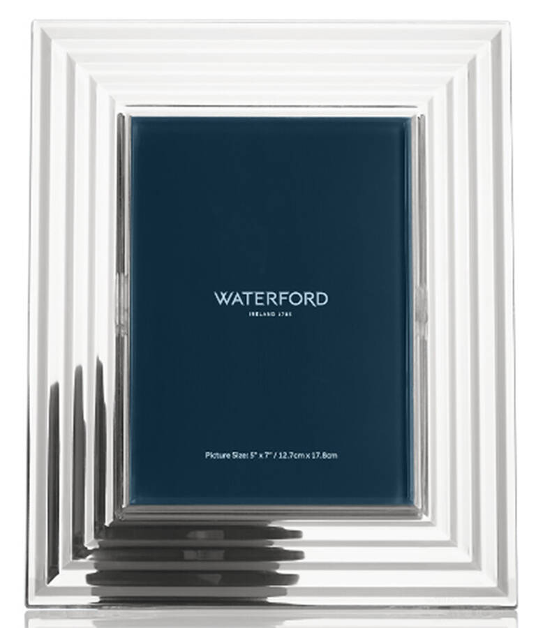 Circon Frame-Holds 5" X 7" Photo by Waterford Crystal-1