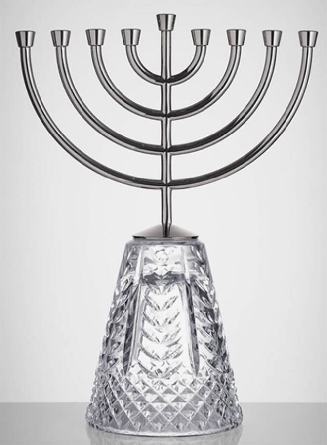 Judaica Menorah by Waterford Crystal-1