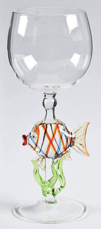 Sculptured Wine Glasses Wine by Yurana Crystal-1