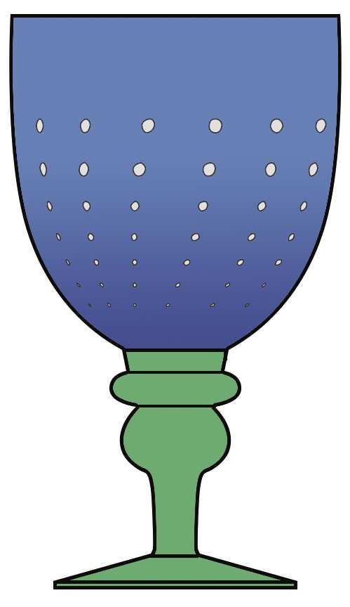 Pavilion Blue Green Water Goblet by Zrike-1
