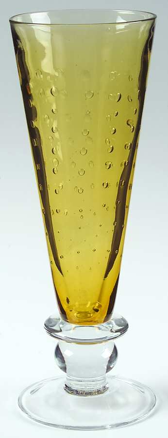 Pavilion Amber Clear Pilsner Glass by Zrike-1