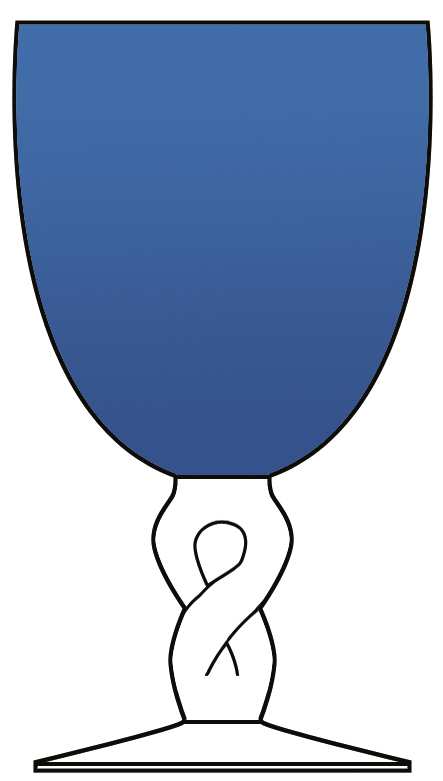 Twist Blue Water Goblet by Zrike-1