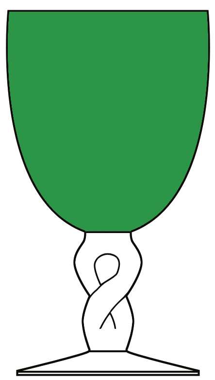Twist Green Water Goblet by Zrike-1