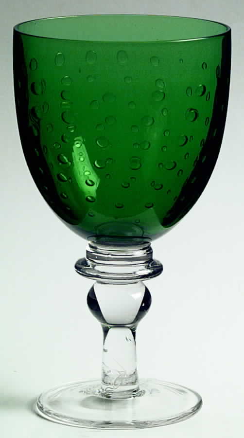 Pavilion Green Clear Water Goblet by Zrike-1