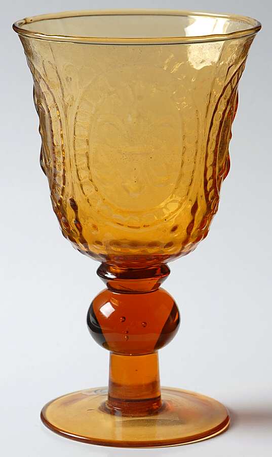 Renaissance Amber Water Goblet by Zrike-1