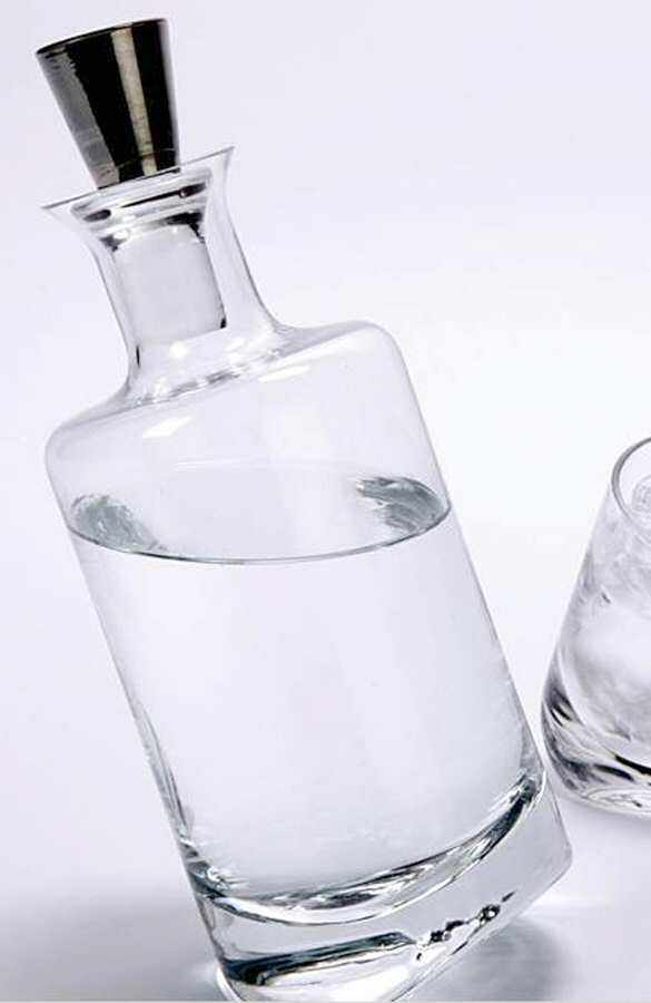 Colored Rocks Decanter & Stopper by Z Gallerie Glass-1