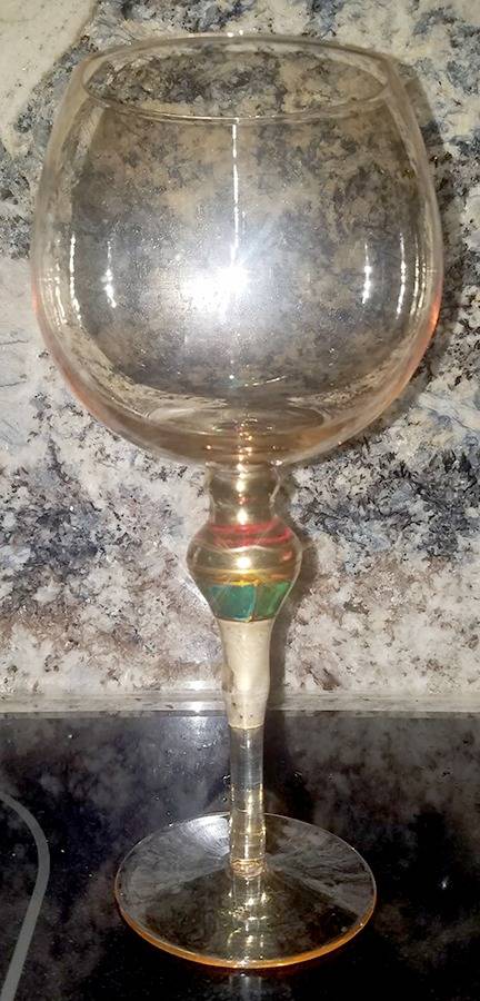 Majestic Amber Water/Wine Goblet by Z Gallerie Glass-1