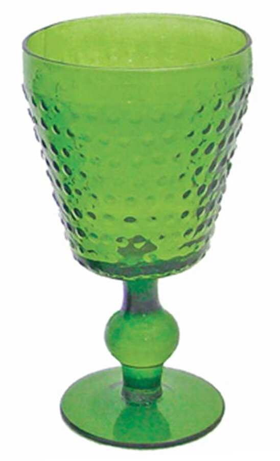 Dot Green Water Goblet by Zrike-1
