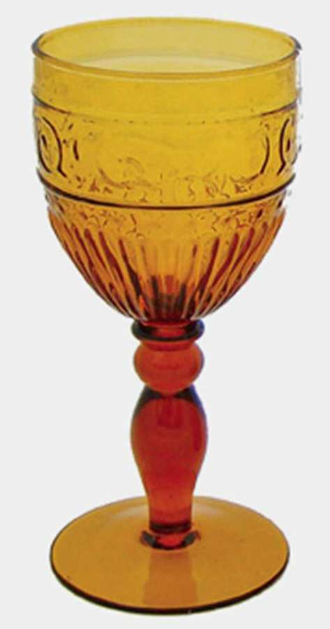 Swirl Amber Water Goblet by Zrike-1