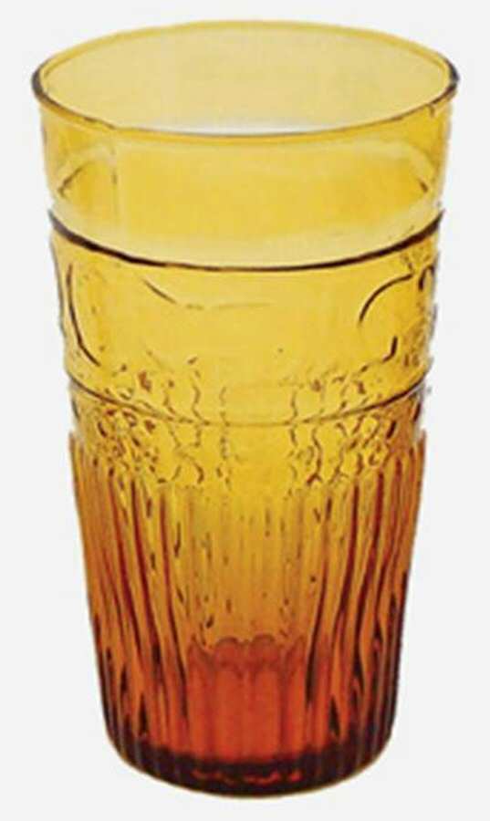 Swirl Amber Flat Tumbler by Zrike-1
