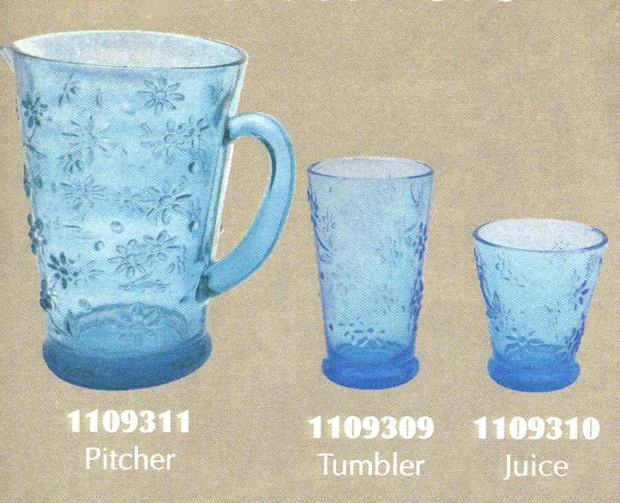Daisy Blue Flat Tumbler by Zrike-1