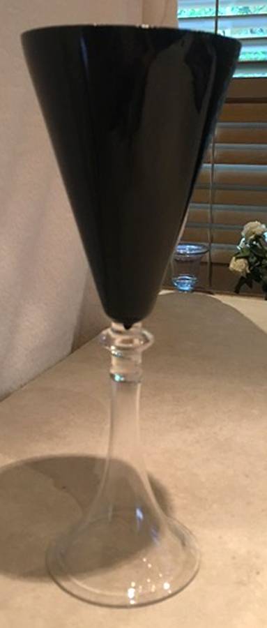 Daphne Onyx Water Goblet by Z Gallerie Glass-1