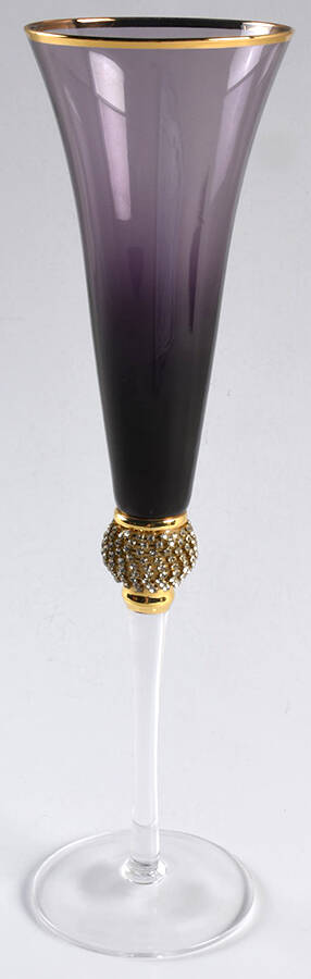 Victoria - Aubergine Fluted Champagne by Z Gallerie Glass-1