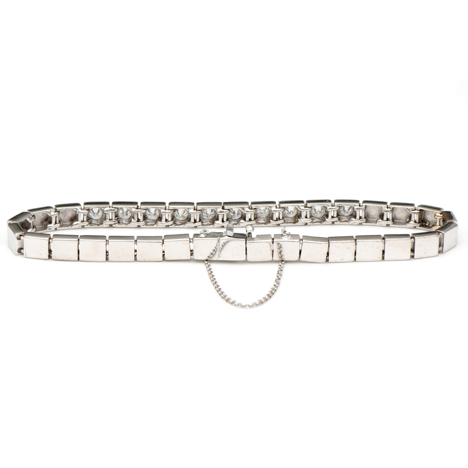 14KW Diamond(1.0) Bar Bracelet-2