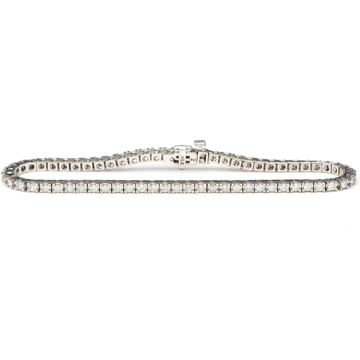 14KW Diamond(1.92) Tennis Bracelet-1