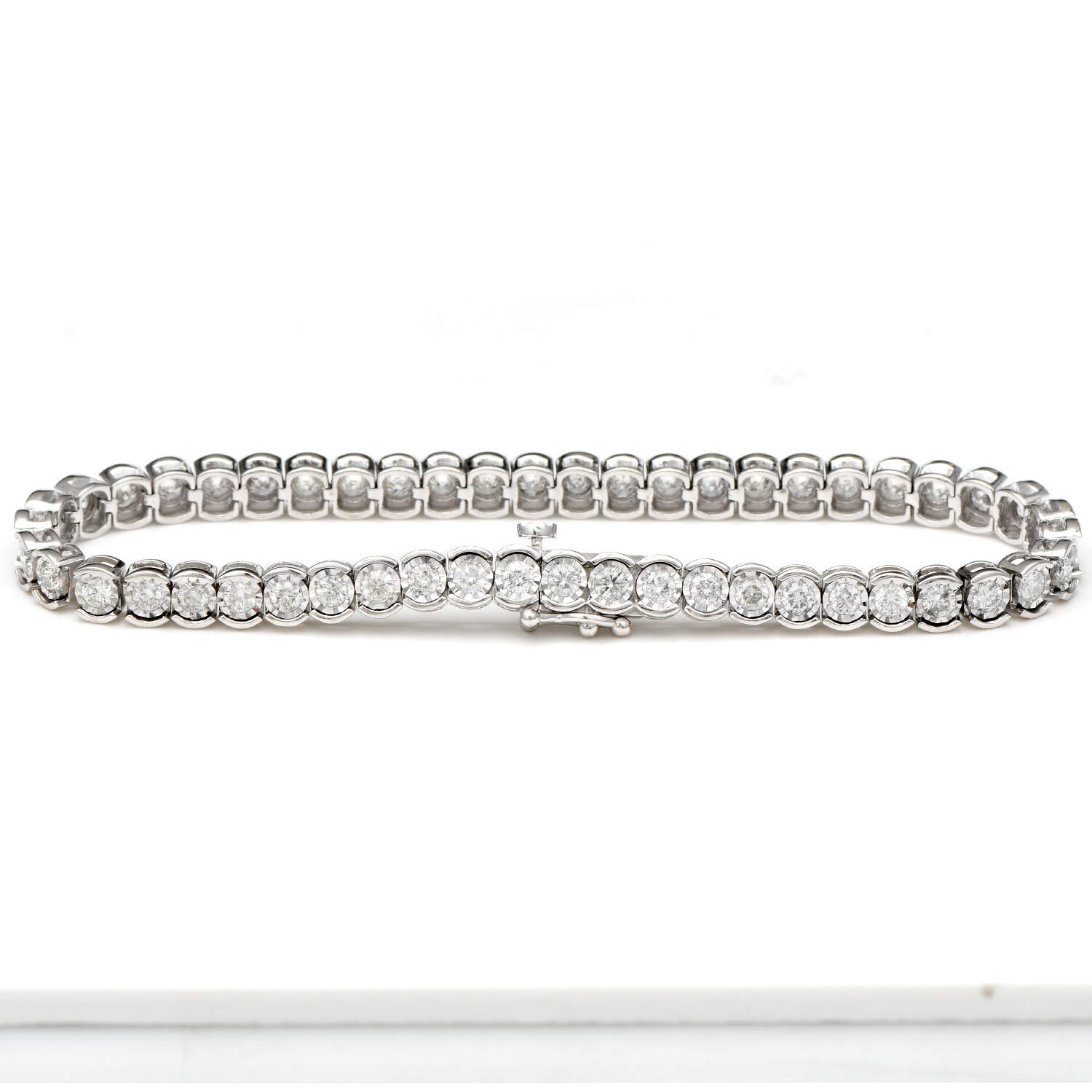 14KW Diamond (3.0) Tennis Bracelet-2