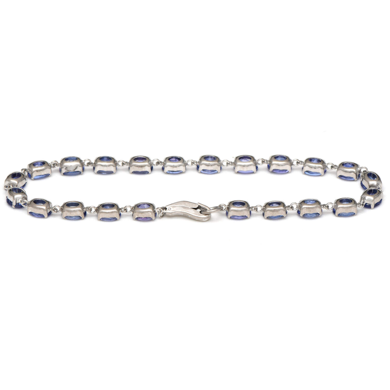 Platinum Tanzanite(7.70) Link Bracelet-2