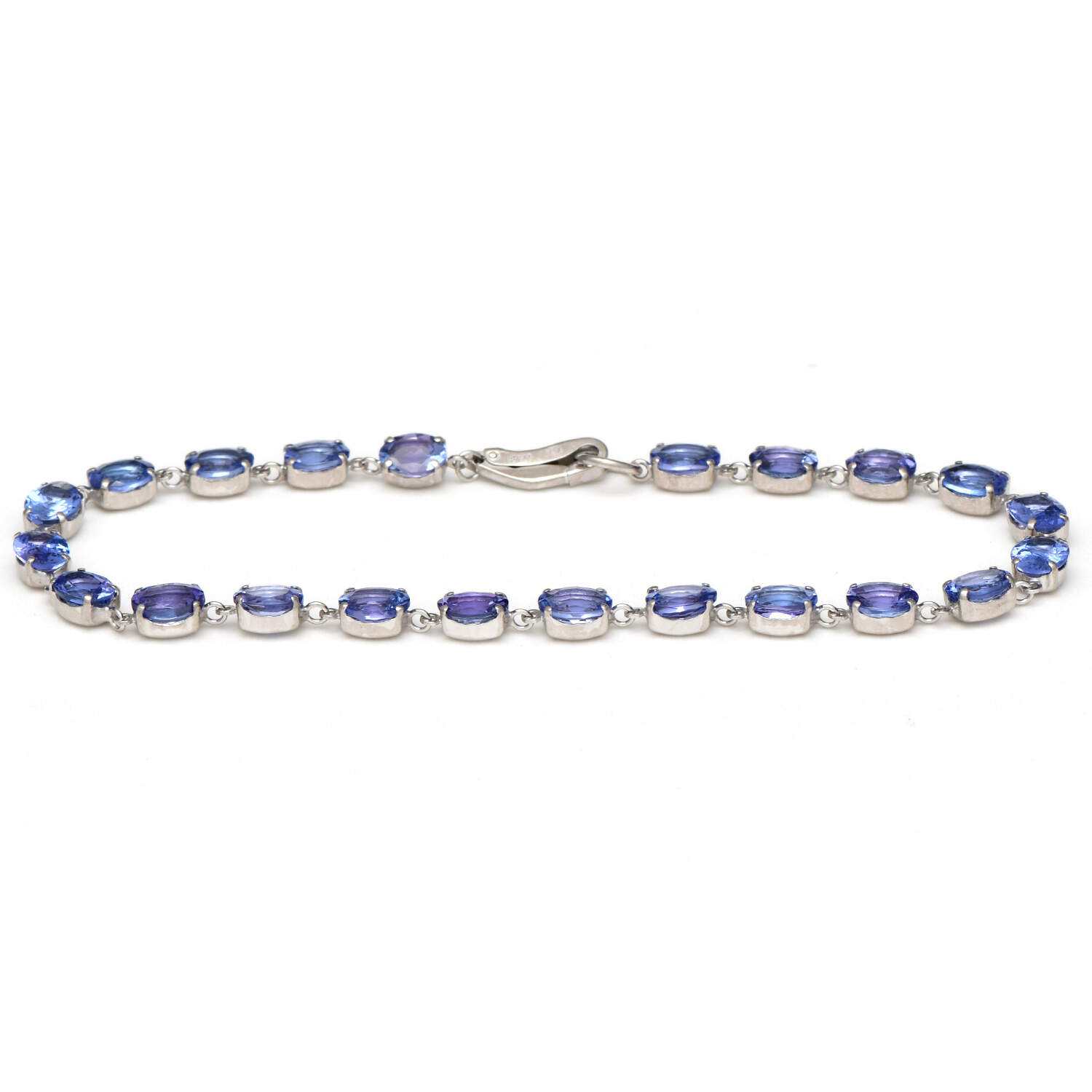 Platinum Tanzanite(7.70) Link Bracelet-1