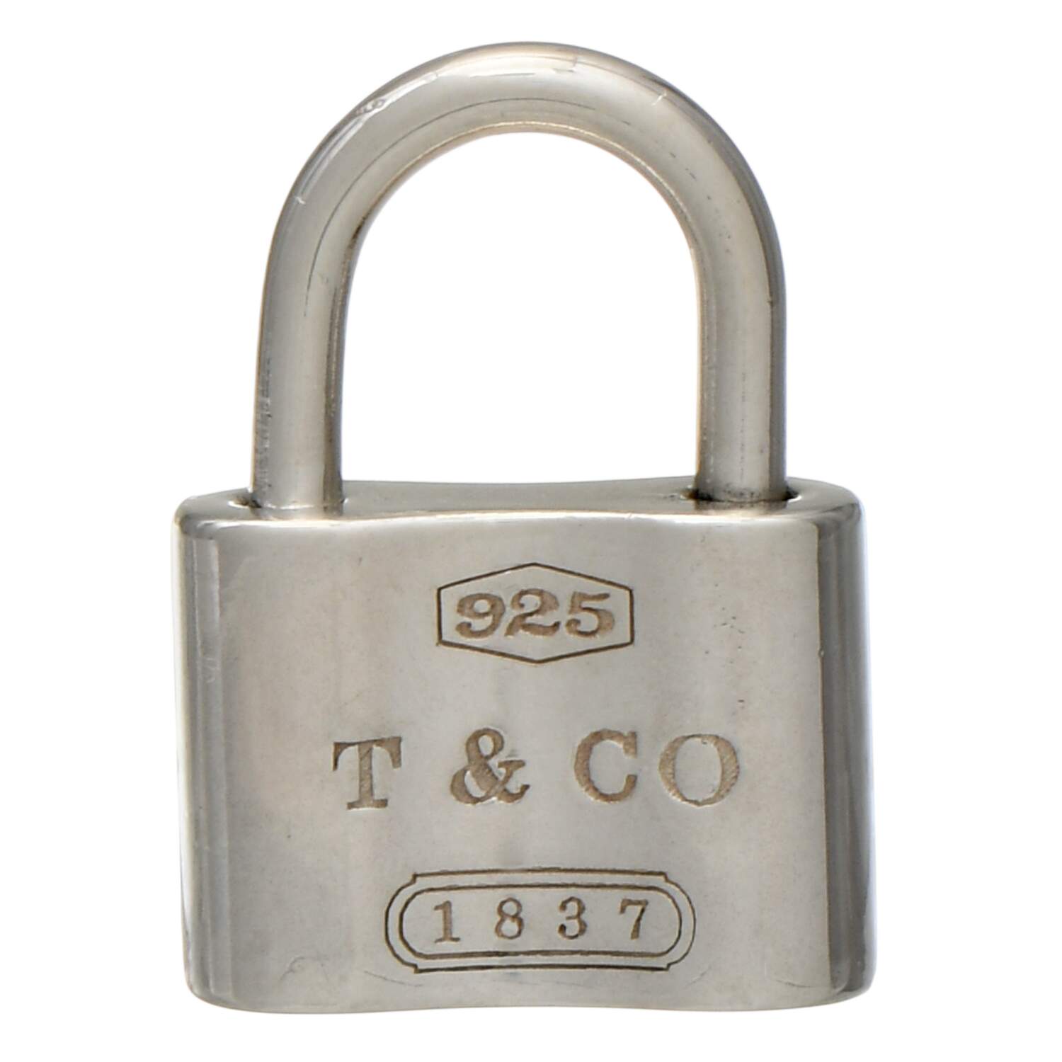 Sterling Silver Tiffany & Co. "1837" Lock Charm-1