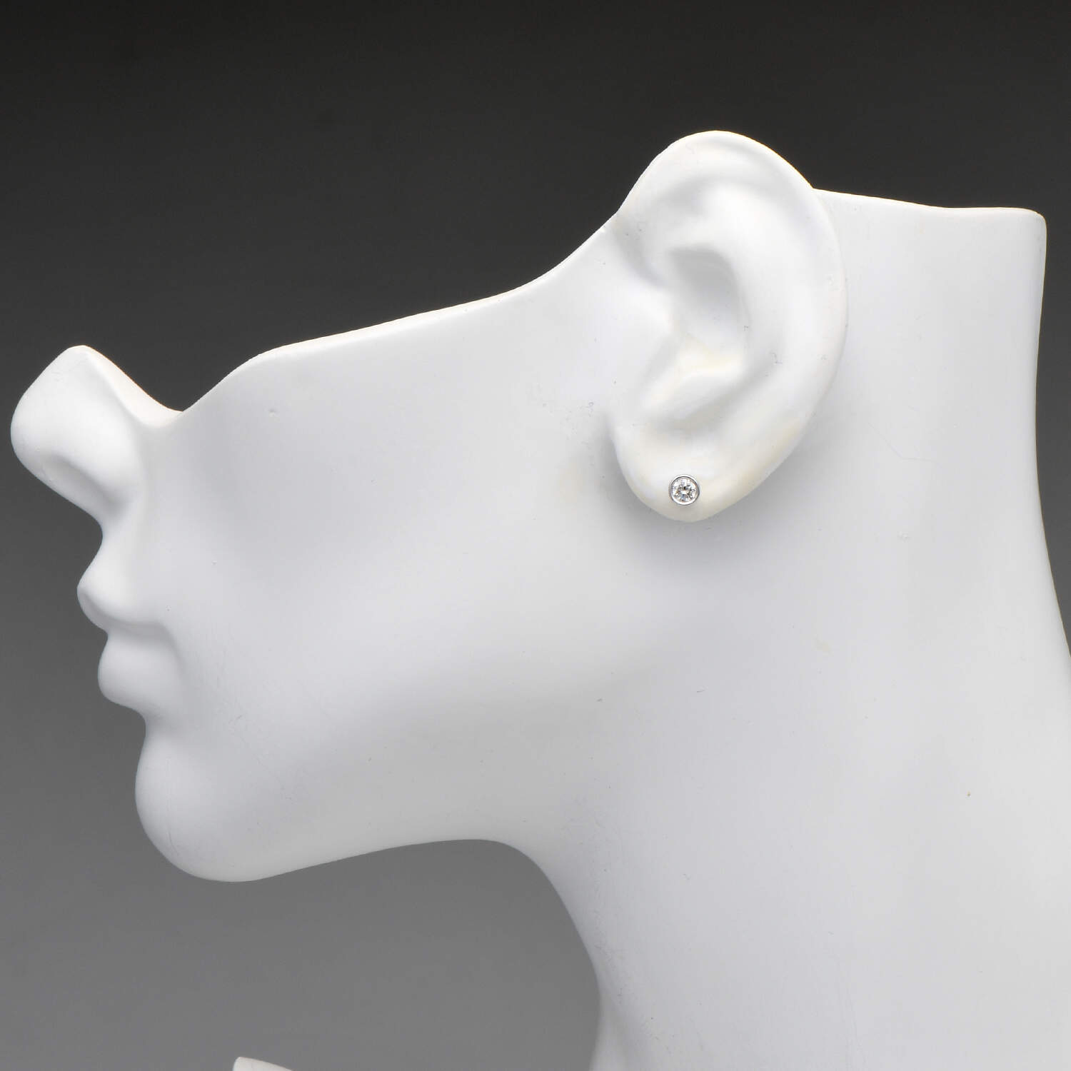 14KW Petite Diamond(0.40) Stud Earrings-3