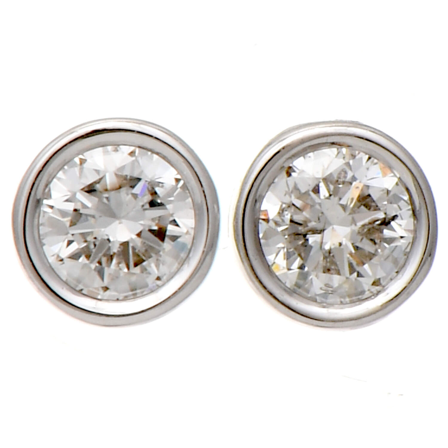 14KW Petite Diamond(0.40) Stud Earrings-1
