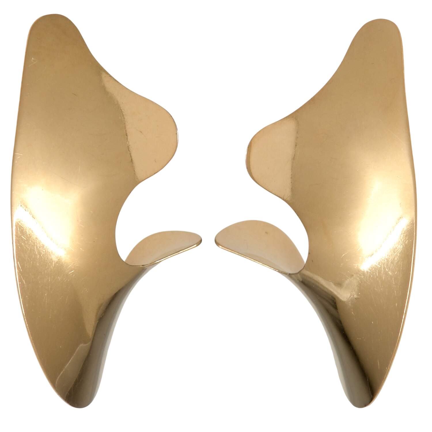 14KY Timothy Grannis Modernist Gold Earrings-1