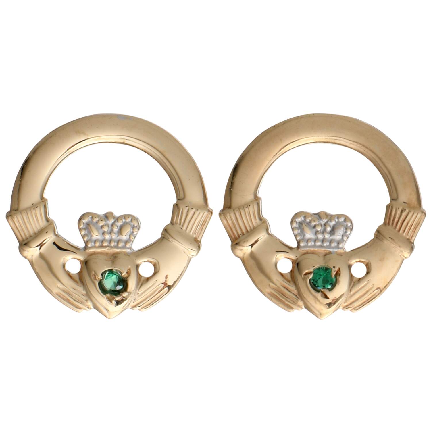 9KYW Claddagh Stud Earrings-1