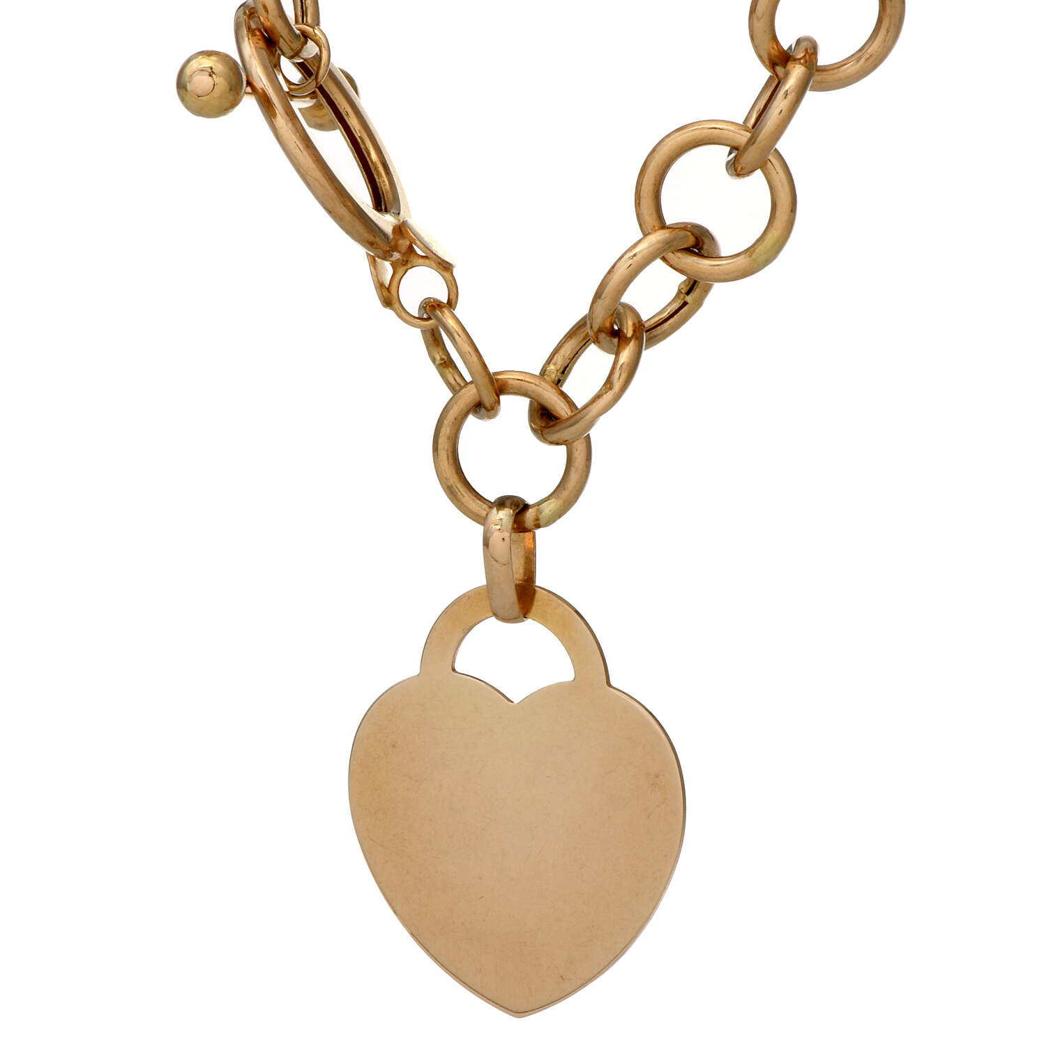 14KY Heart & Toggle Gold Necklace-4