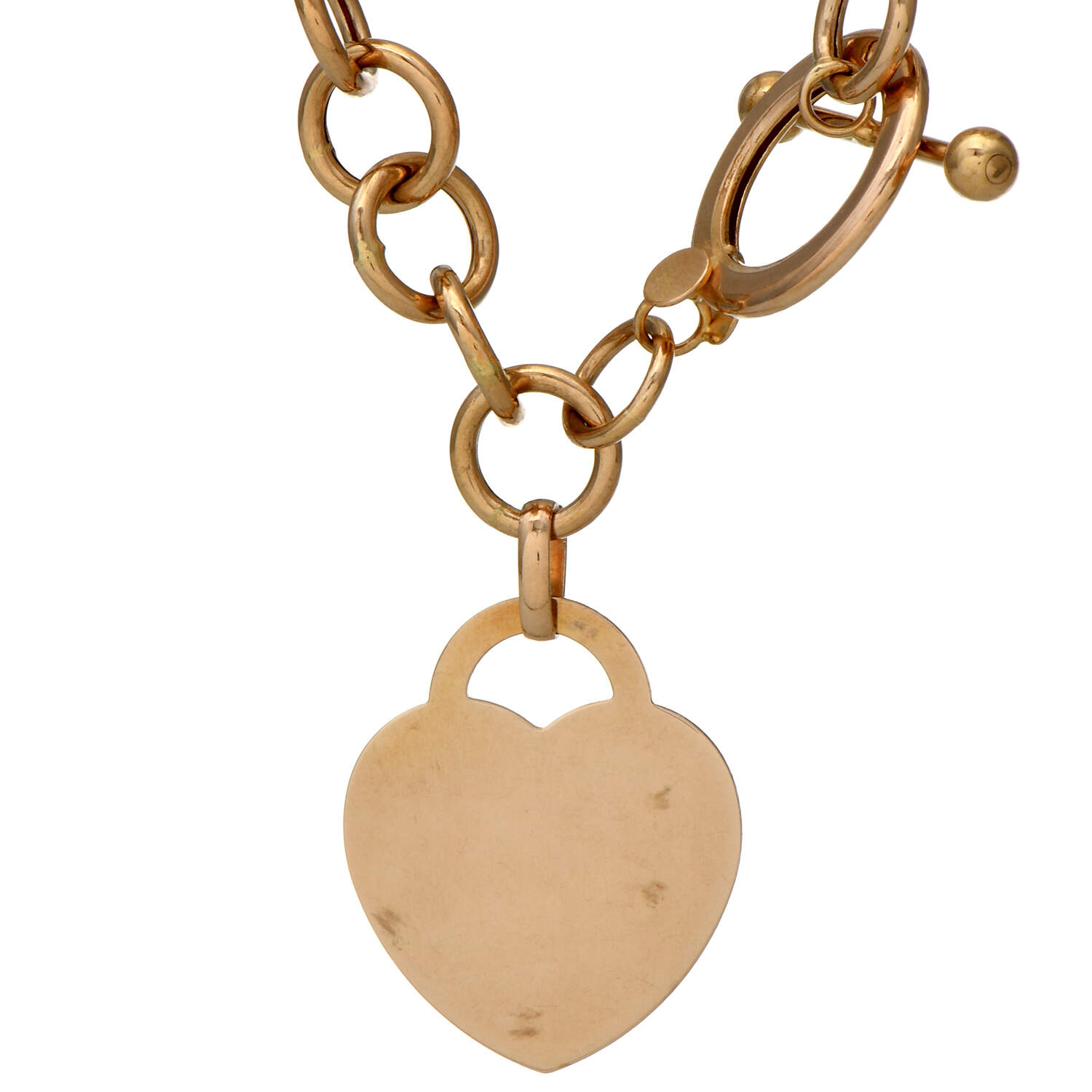14KY Heart & Toggle Gold Necklace-2
