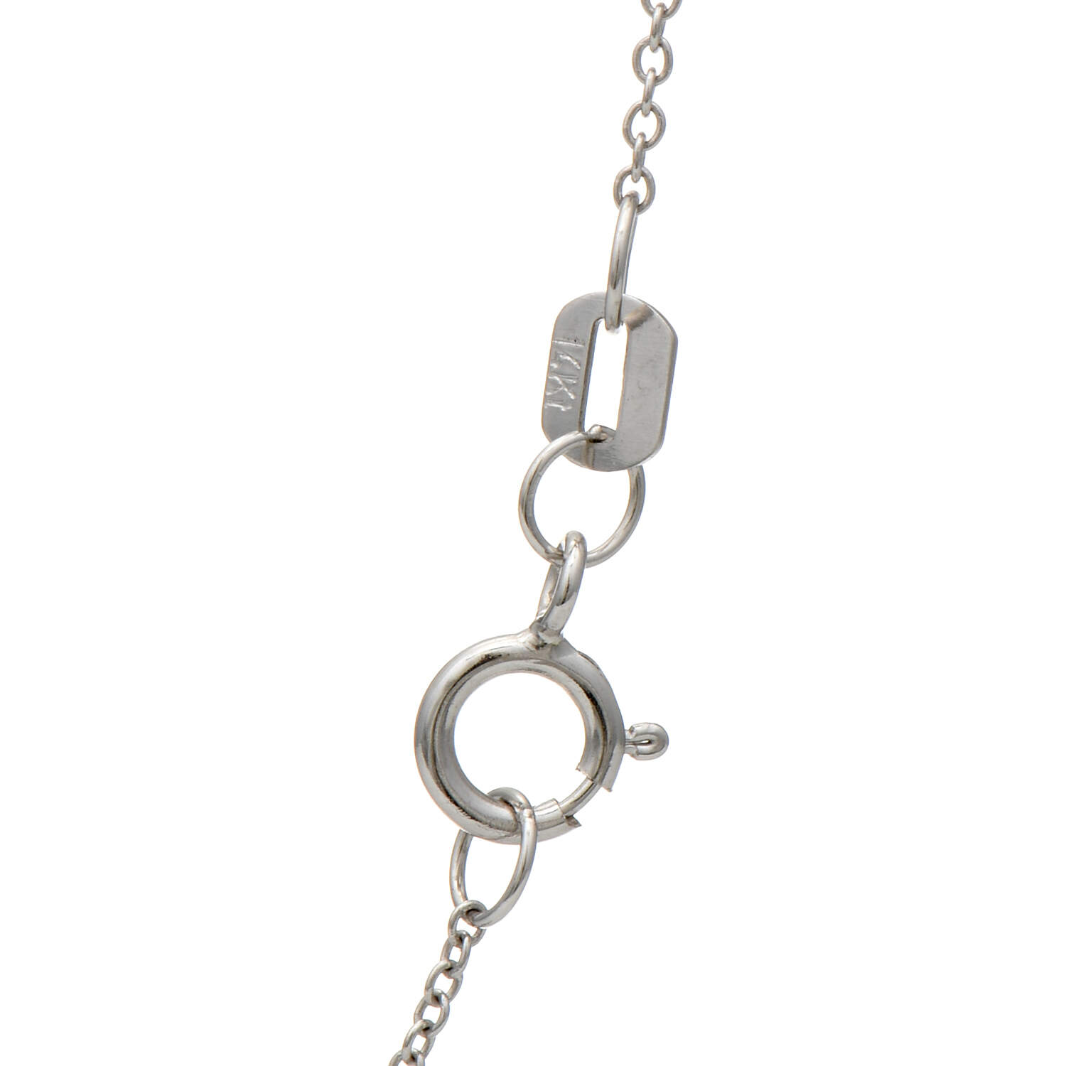 14KW Ruby(0.36) & Diamond(0.25) Cross Necklace-3