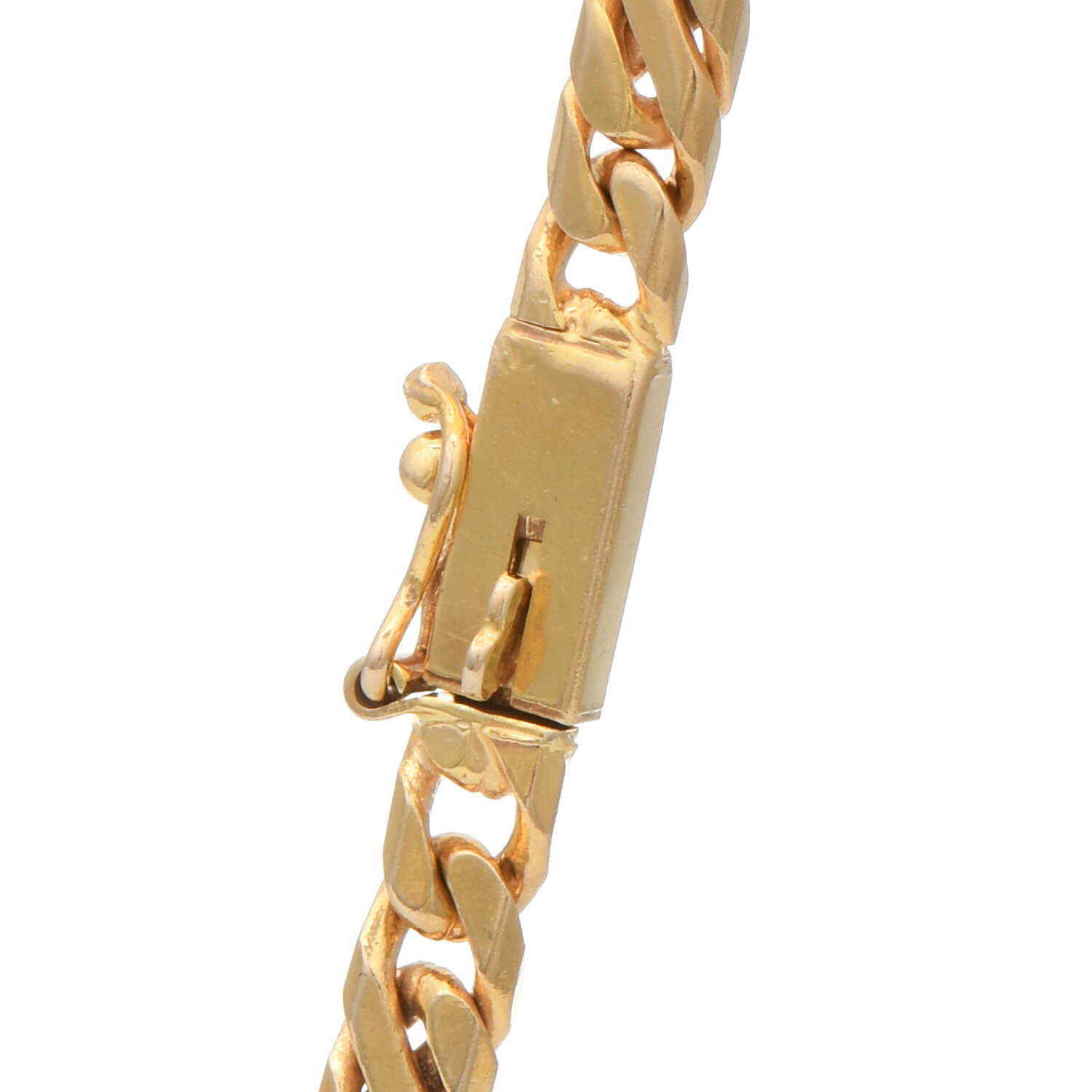 14KY Figaro Chain Necklace-2