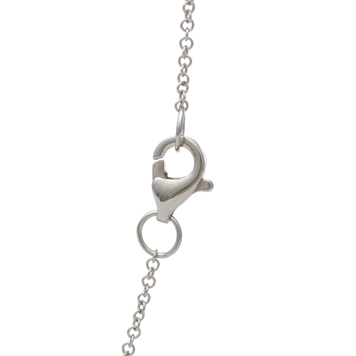 14KW Pave Diamond(0.14) Open Swirl  Necklace-3