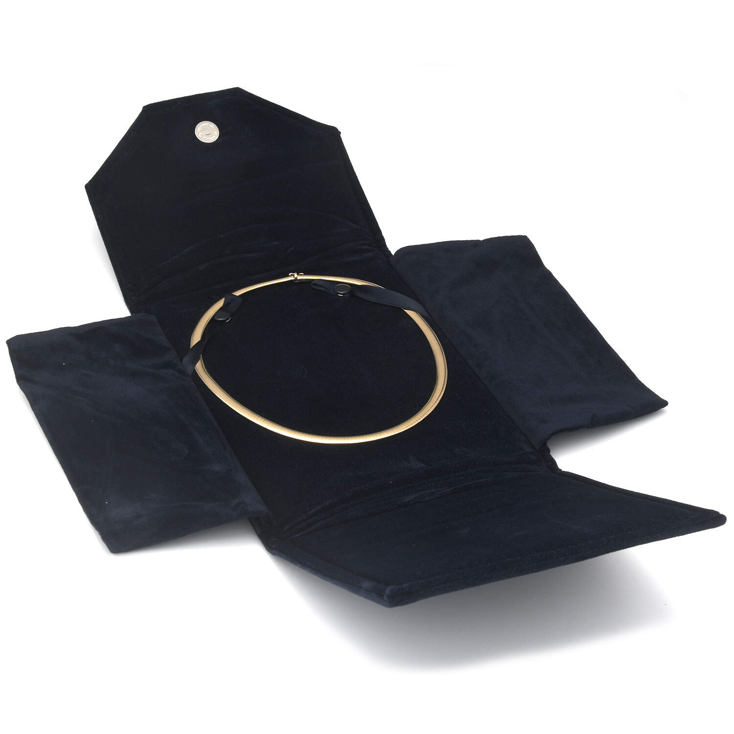 14KY Omega Domed Necklace-4