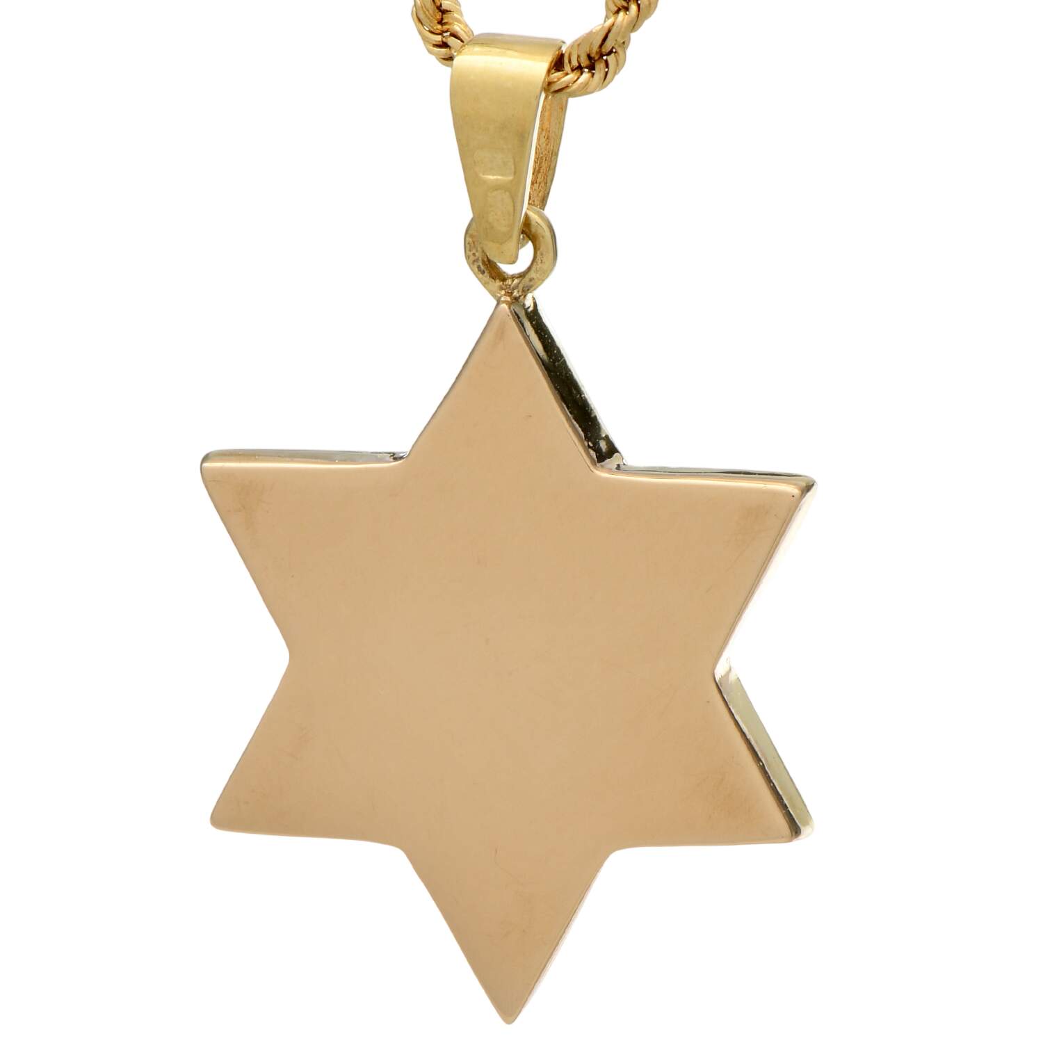 14KY Onyx & Diamond Accent Star of David Necklace-2