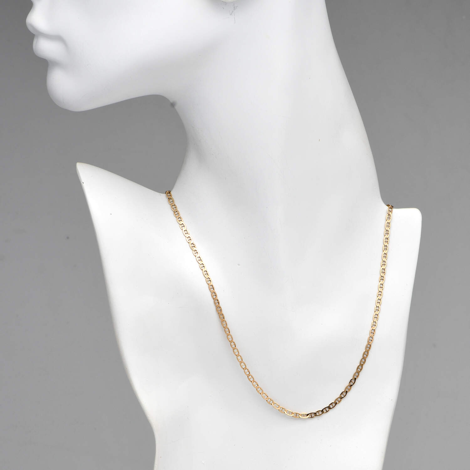 14KY Italian Anchor Chain Necklace-3