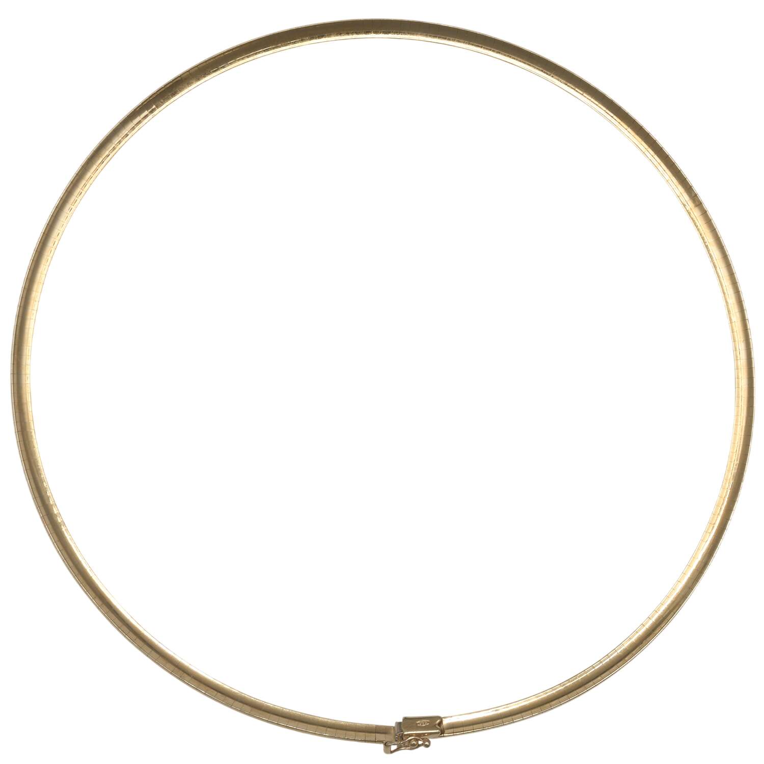 14KY Omega Domed Necklace-3