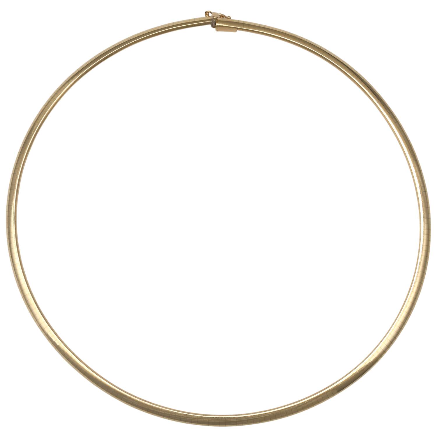 14KY Omega Domed Necklace-1