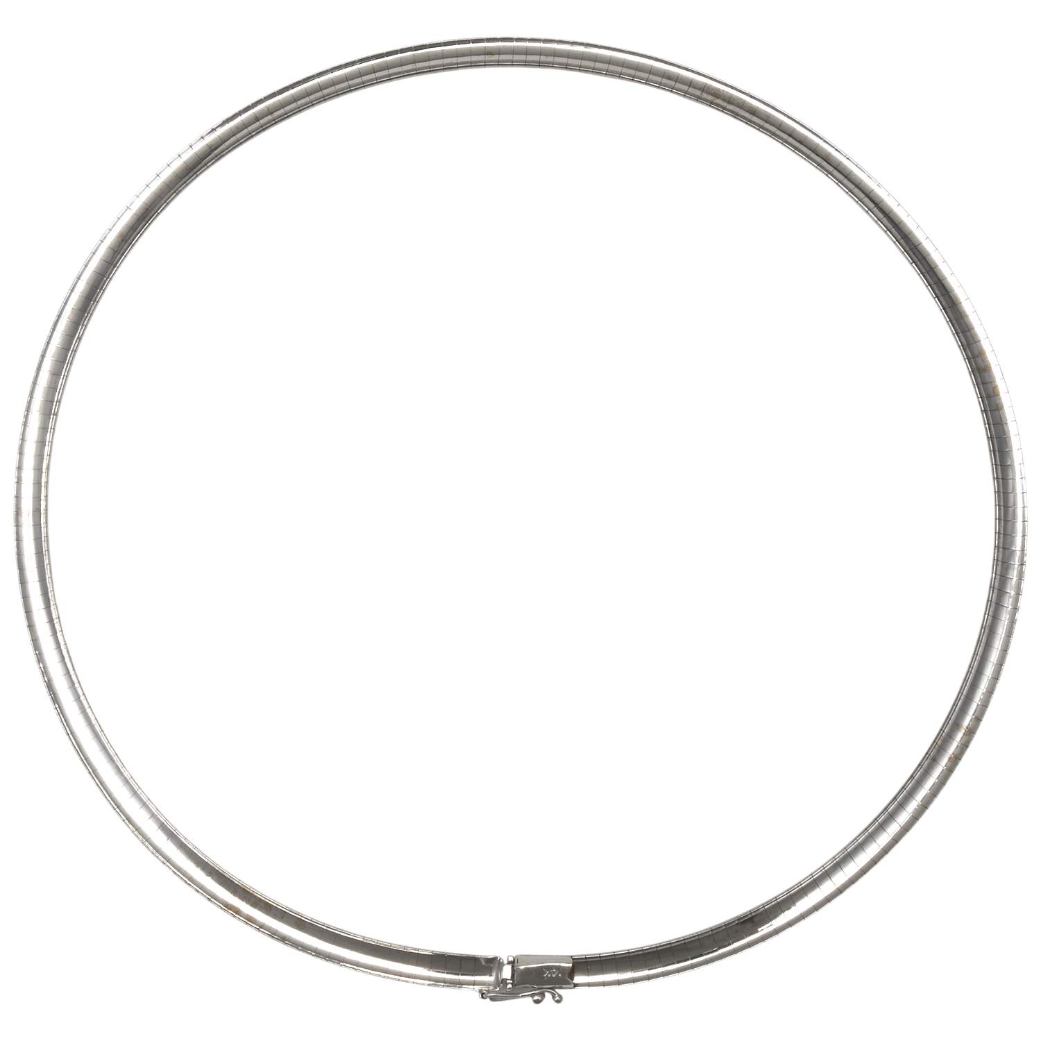 14KW Omega Domed Necklace-2